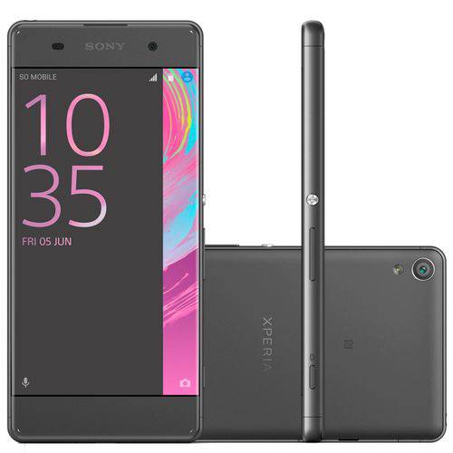 Tamanhos, Medidas e Dimensões do produto Smartphone Sony Xperia Xa F3115 um Chip Android Tela 5 16gb 4g Câmera 13mp Preto