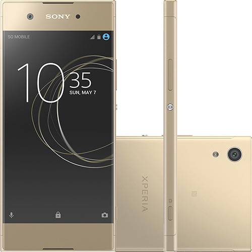 Tamanhos, Medidas e Dimensões do produto Smartphone Sony Xperia XA1 Dual Chip Android Dual Tela 5" Octacore 32GB Câmera 23MP - Dourado