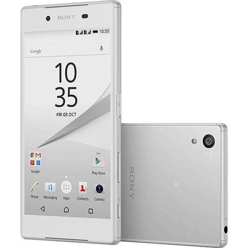 Tamanhos, Medidas e Dimensões do produto Smartphone Sony Xperia Z5 Android Tela 5.2" 32GB 4G Câmera 23MP - Branco