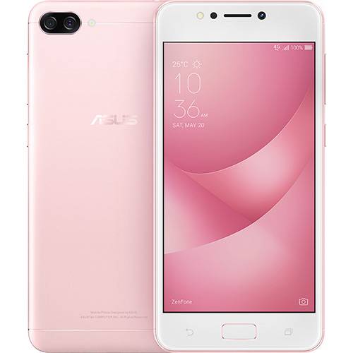Tamanhos, Medidas e Dimensões do produto Smartphone Zenfone Max M1 32GB Dual Chip Android 7 Tela 5.2" Qualcomm Snapdragon 425 4G Câmera 13 + 5MP (Dual Traseira) - Pink