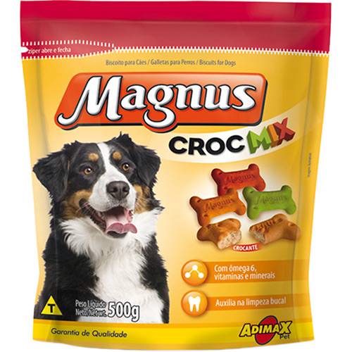 Tamanhos, Medidas e Dimensões do produto Snack Magnus Croc Mix 500g