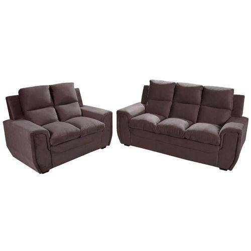 Tamanhos, Medidas e Dimensões do produto Sofa Benetton 3/2 Lug Suede Liso Velut Café