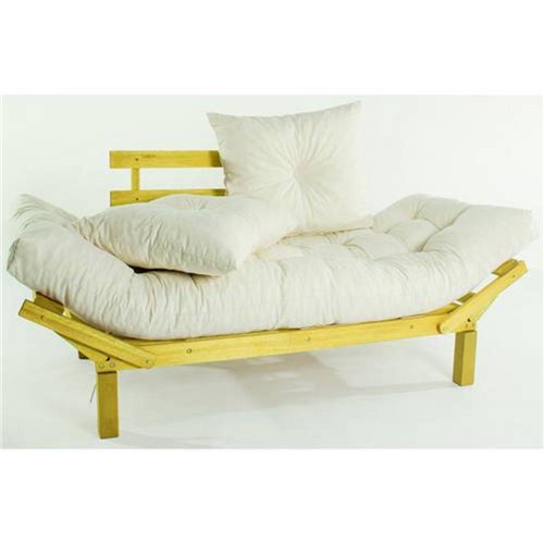 Tamanhos, Medidas e Dimensões do produto Sofá Cama Futon com Almofadas Cru 1854.2 Country Comfort Amarelo - Mão & Formão