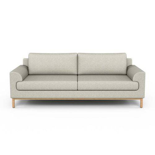 Tamanhos, Medidas e Dimensões do produto Sofa 3 Lugares Capture Style 221X93X85H Cinza Claro Etna