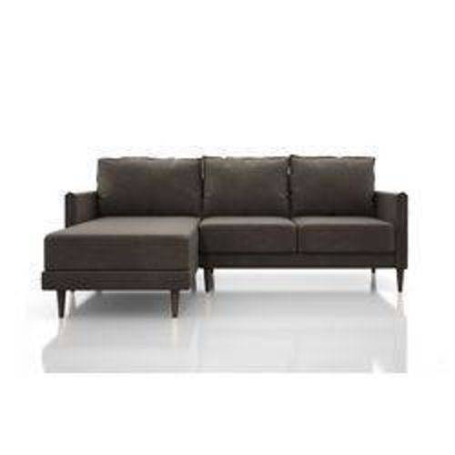 Tamanhos, Medidas e Dimensões do produto Sofa 3 Lugares Net Sharp Fixo com Chaise Cinza Escuro 2,27M (L) - Netsofas