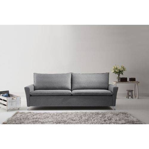 Tamanhos, Medidas e Dimensões do produto Sofá Nova Móveis Nm331 Decor 3 Lugares 226cm Linho – Cinza