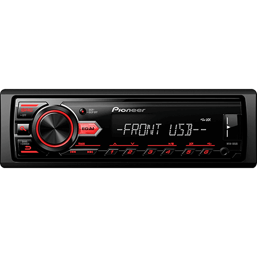 Tamanhos, Medidas e Dimensões do produto Som Automotivo Pioneer Media Receiver MVH-88UB MP3 AM/FM Entrada USB