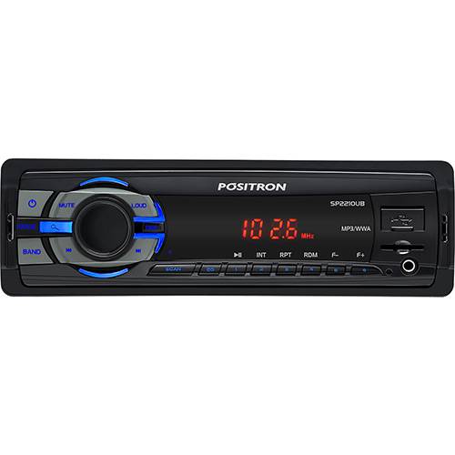 Tamanhos, Medidas e Dimensões do produto Som Automotivo Pósitron SP2210UB com MP3 Player FM com Conexão USB e Leitor Micro SD-CARD