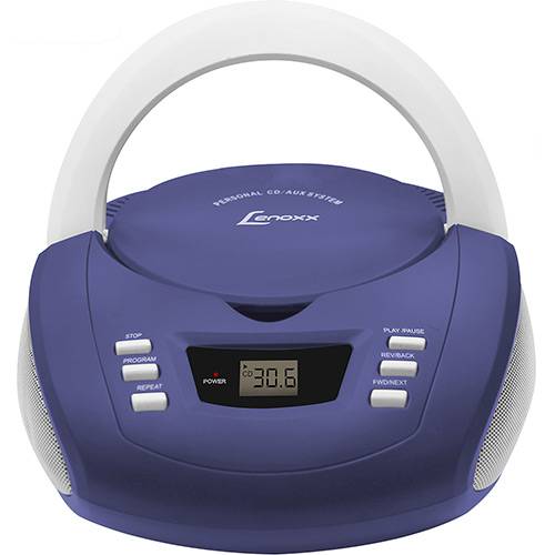 Tamanhos, Medidas e Dimensões do produto Som Portátil Lenoxx BD112 CD Player Rádio AM/FM Entrada Auxiliar 3.5W RMS - Azul e Branco