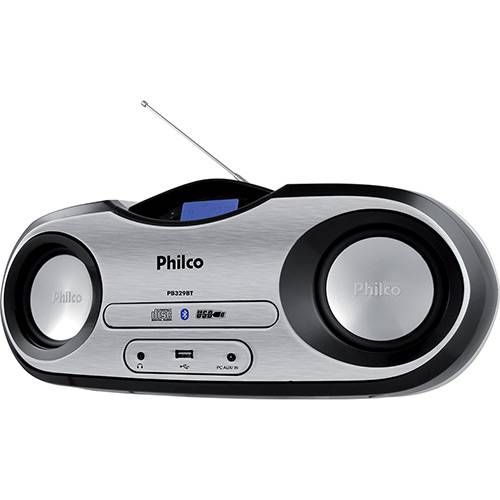 Tamanhos, Medidas e Dimensões do produto Som Portátil Philco Pb329BT CD Player Radio Gravador com Bluetooth