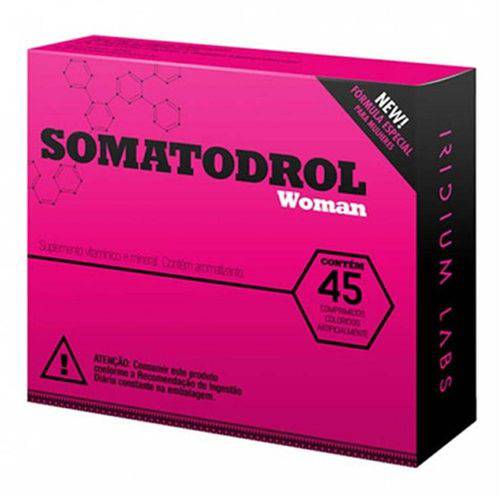 Tamanhos, Medidas e Dimensões do produto Somatodrol Woman 45 Comprimidos - Iridium Labs Único Único