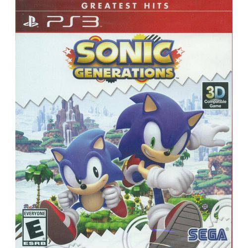 Tamanhos, Medidas e Dimensões do produto Sonic Generations Greatest Hits - PS3