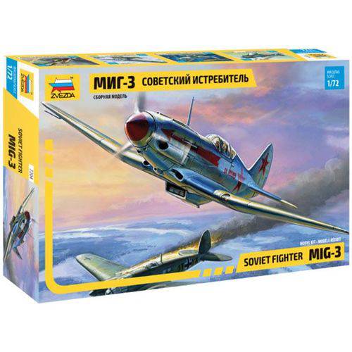 Tamanhos, Medidas e Dimensões do produto Soviet Fighter MIG-3 - 1/72 - Zvezda 7204