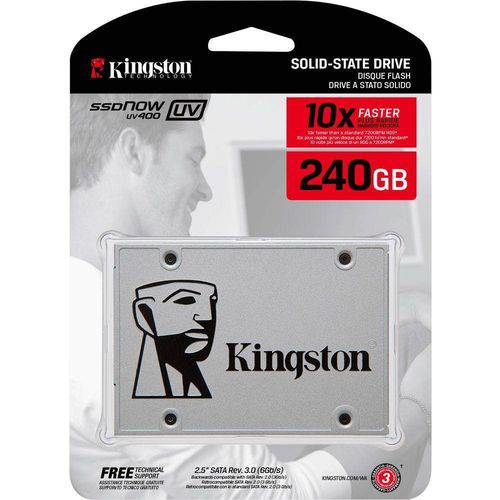 Tamanhos, Medidas e Dimensões do produto Ssd 240gb Uv400 Sata 3 para Desktop e Notebook Suv400s37a/240g Kingston