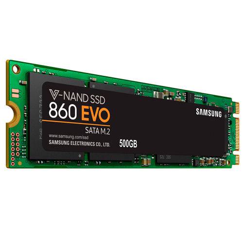 Tamanhos, Medidas e Dimensões do produto SSD M.2 500GB Samsung 860 EVO SATA 3 550mb/s MZ-N6E500