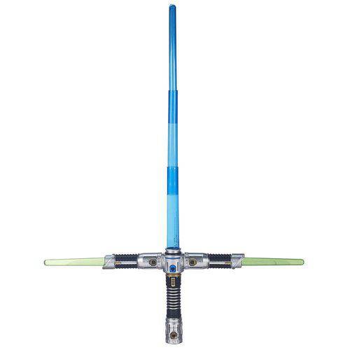 Tamanhos, Medidas e Dimensões do produto Star Wars-Epvii Sabre de Luz Eletrônico Signature Jedi Blade Builders Hasbro B2949