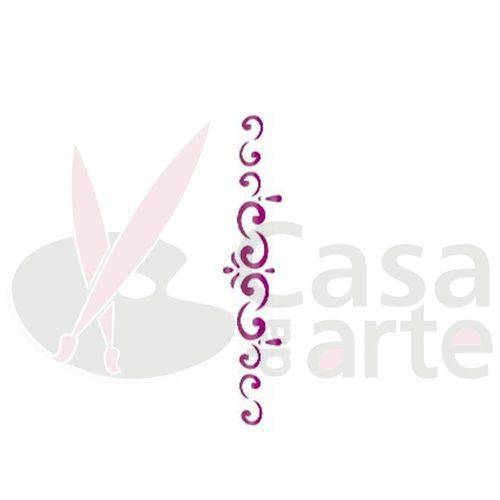 Tamanhos, Medidas e Dimensões do produto Stencil de Acetato para Pintura Opa 04 X 30 Cm - 058 Arabesco