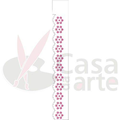 Tamanhos, Medidas e Dimensões do produto Stencil de Acetato para Pintura Opa 04 X 30 Cm - 760 Bordado Flor