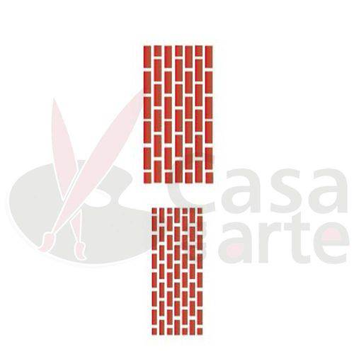 Tamanhos, Medidas e Dimensões do produto Stencil de Acetato para Pintura Opa 10 X 30 Cm - 052 Tijolo