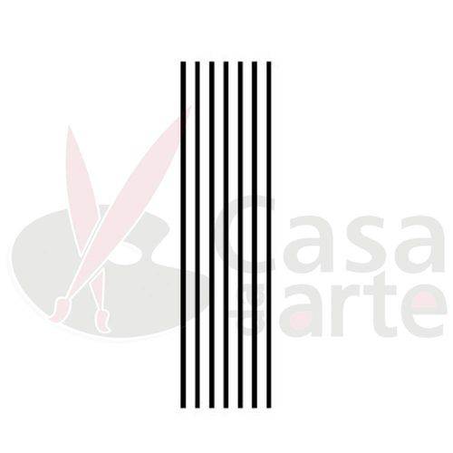 Tamanhos, Medidas e Dimensões do produto Stencil de Acetato para Pintura Opa 10 X 30 Cm - 037 Listras Média