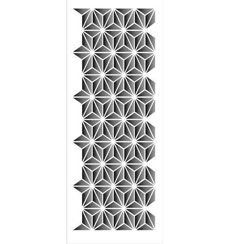 Tamanhos, Medidas e Dimensões do produto Stencil de Acetato para Pintura Opa 10 X 30 Cm - 1467 Estampa Brilho