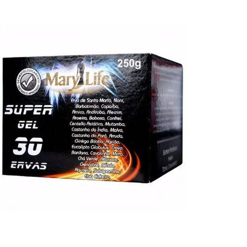Tamanhos, Medidas e Dimensões do produto Super Gel 30 Ervas 250 G Mary Life