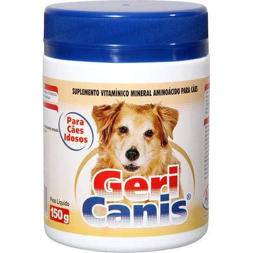 Tamanhos, Medidas e Dimensões do produto Suplemento Vitamínico Mineral Aminoácido para Cães Geri Canis 150G - Alivet