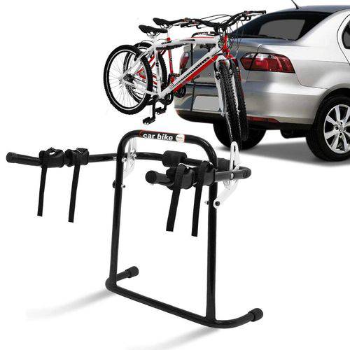 Tamanhos, Medidas e Dimensões do produto Suporte Transbike Bicicleta Carbike Plus Porta-Malas Universal Preto 2 Bikes