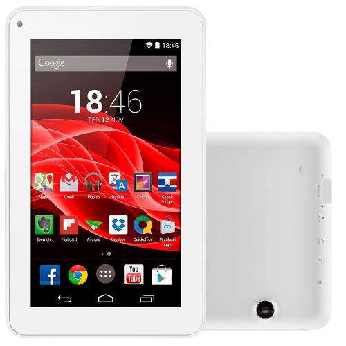 Tamanhos, Medidas e Dimensões do produto Tablet M7s Tela 7 Processador Quad-Core 1.2ghz Android 4.4 8gb de Memória Wi-Fi