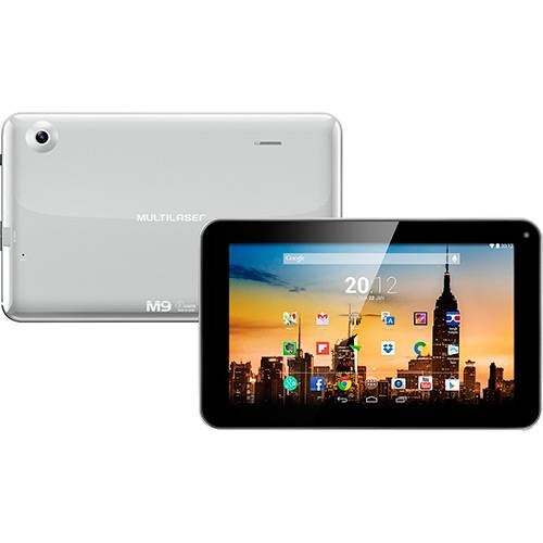 Tamanhos, Medidas e Dimensões do produto Tablet Multilaser M9 8GB W-Fi Tela 9" Android 4.4 Processador Dual Core A23 1,2GHz- Prata