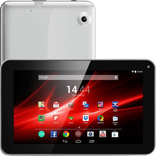 Tamanhos, Medidas e Dimensões do produto Tablet Multilaser M9 NB173 Quad Core 8GB Tela 9" Android 4.4 - Cinza