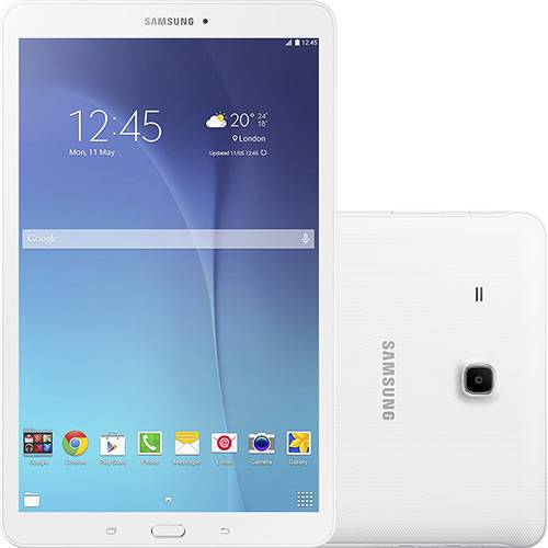 Tamanhos, Medidas e Dimensões do produto Tablet Samsung Galaxy Tab e T561M 8GB Wi-Fi + 3G Tela 9.6" Android 4.4 Quad-Core - Branco