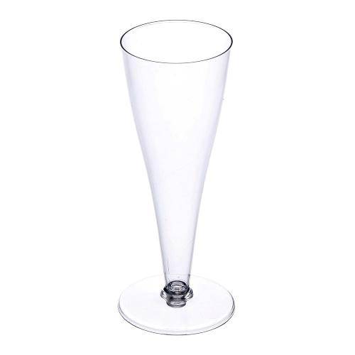 Tamanhos, Medidas e Dimensões do produto Taça de Acrílico para Champanhe Cristal de 70ml com 5 Unidades Plastilânia