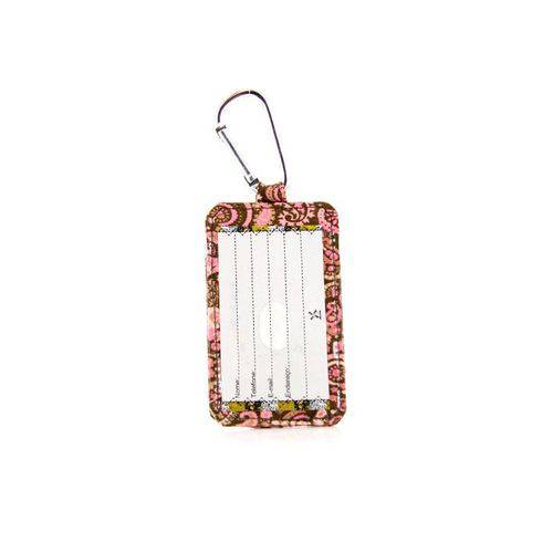 Tamanhos, Medidas e Dimensões do produto Tag Identificação de Mala Giulianna Fiori Patchwork Luggage Magnolia