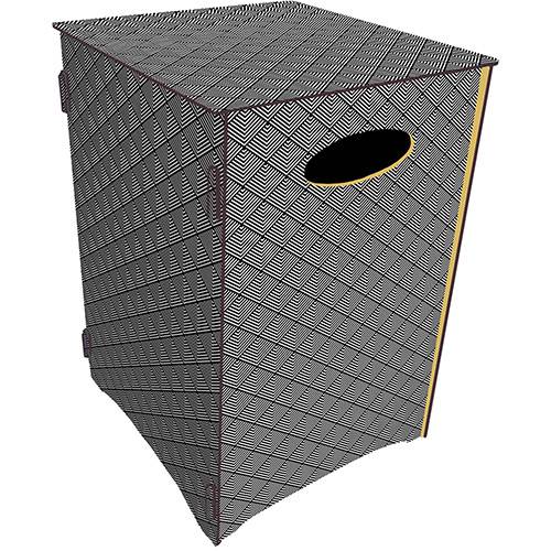 Tamanhos, Medidas e Dimensões do produto Tamborete Modelo 15 Piramides - At.home