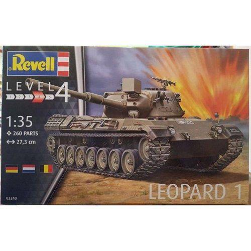 Tamanhos, Medidas e Dimensões do produto Tanque Leopard 1 - Revell Alema