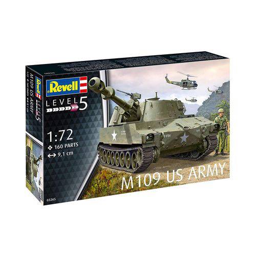 Tamanhos, Medidas e Dimensões do produto Tanque M109 Us Army - 1/72 - Revell 03265