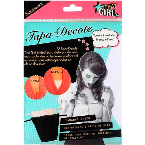 Tamanhos, Medidas e Dimensões do produto Tapa-Decote - That Girl