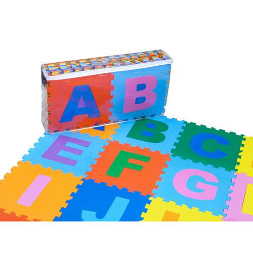 Tamanhos, Medidas e Dimensões do produto Tapete Alfabeto 26 Peças - Milly Toy's