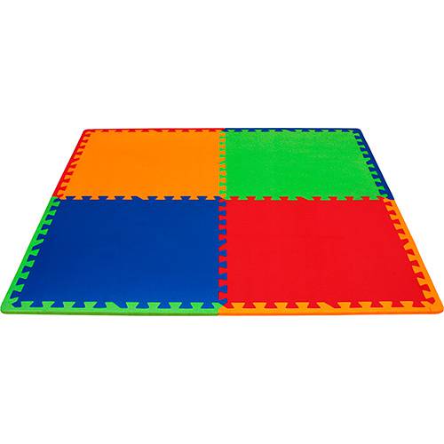 Tamanhos, Medidas e Dimensões do produto Tapete Borracha EVA TX Play Mat Color 4 Peças - Evamax
