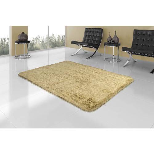Tamanhos, Medidas e Dimensões do produto Tapete Carpete de Sala Peludo, Felpudo, Macio 2,00x2,40 Bege Liso