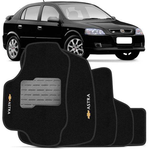 Tamanhos, Medidas e Dimensões do produto Tapete Carpete do Chevrolet Astra Preto com Trava Segurança