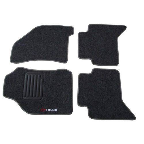 Tamanhos, Medidas e Dimensões do produto Tapete Carpete Toyota Hilux Personalizado Cab. Dupla 2005-2012