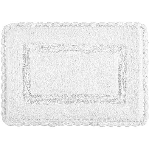 Tamanhos, Medidas e Dimensões do produto Tapete Crochê Retangular Branco 50x70cm - Kacyumara