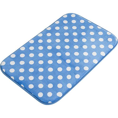 Tamanhos, Medidas e Dimensões do produto Tapete de Banheiro Soft Azul Poá - Loani