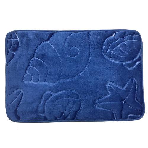 Tamanhos, Medidas e Dimensões do produto Tapete de Banheiro Soft Memory Foam 40 X 60 Cm Azul Estampas