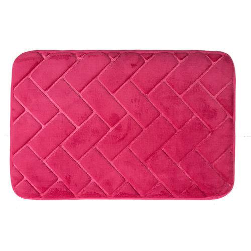 Tamanhos, Medidas e Dimensões do produto Tapete de Banheiro Soft Memory Foam 40 X 60 Cm Pink