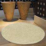 Tamanhos, Medidas e Dimensões do produto Tapete de Sala Angorá Linho 100cm Circular - Casa & Conforto
