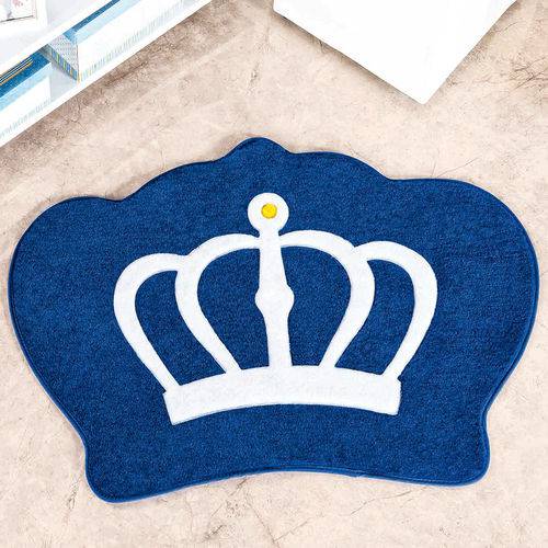 Tamanhos, Medidas e Dimensões do produto Tapete Formato Big Coroa Azul Royal