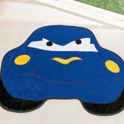 Tamanhos, Medidas e Dimensões do produto Tapete Formato Carro Furioso Azul Royal